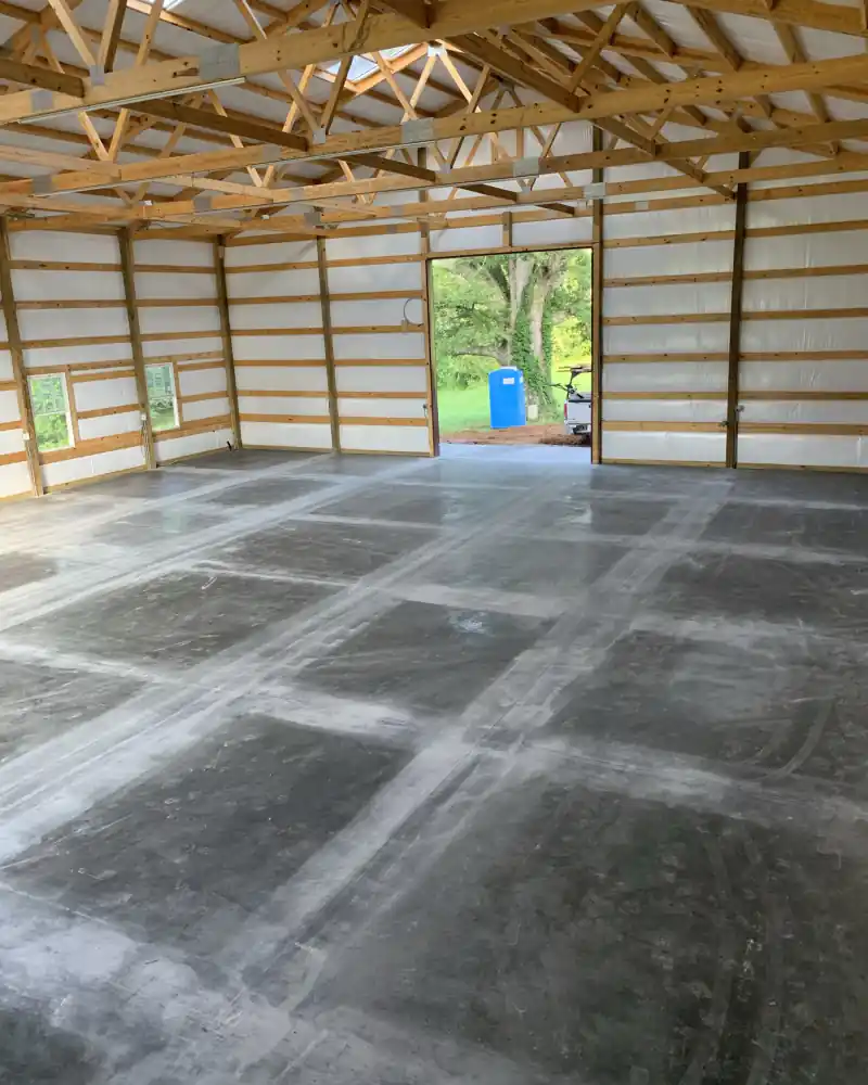 A concrete slab poured by Ace Concrete Construction