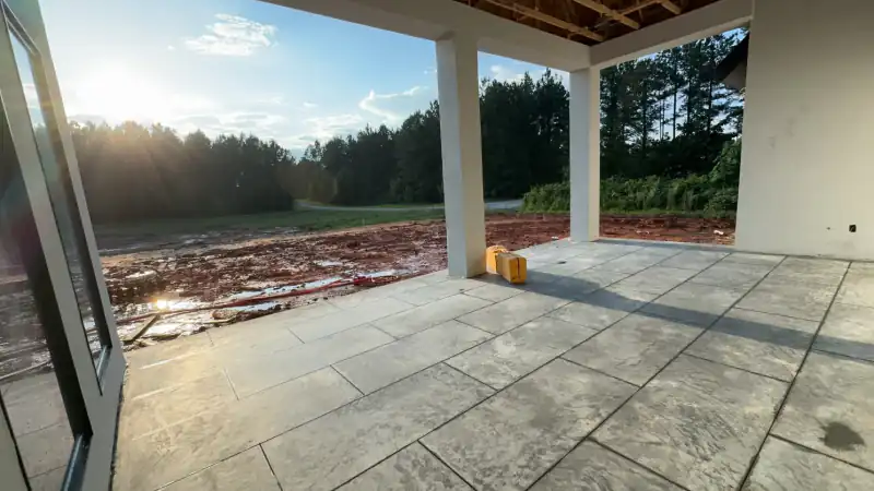 Decorative stamped concrete by Ace Concrete Construction