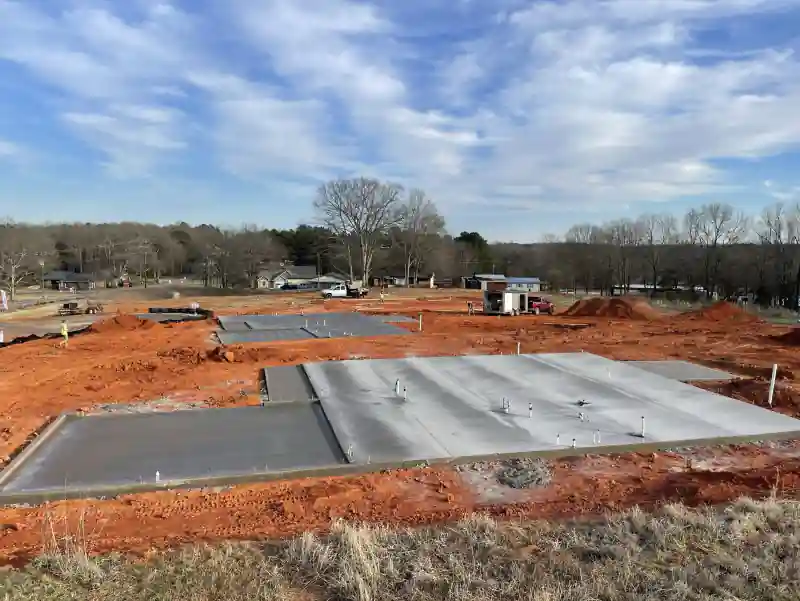 A concrete slab poured by Ace Concrete Construction