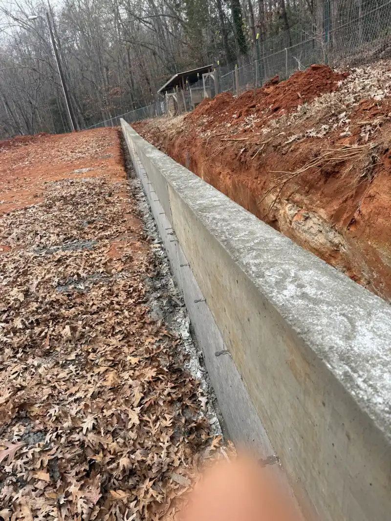 Foundation and retaining wall work by Ace Concrete Construction