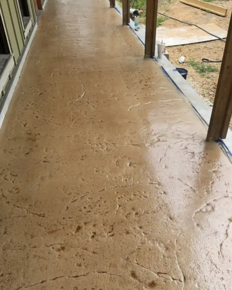 Decorative stamped concrete by Ace Concrete Construction
