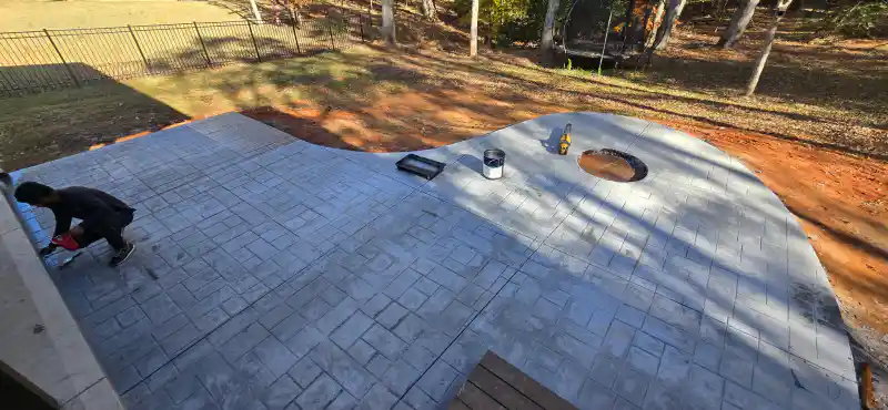 Decorative concrete finish by Ace Concrete Construction