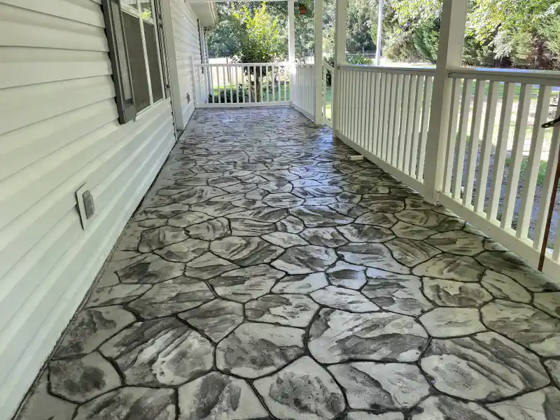 Decorative concrete finish by Ace Concrete Construction