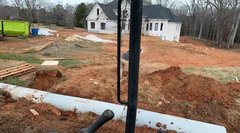 A concrete driveway poured by Ace Concrete Construction