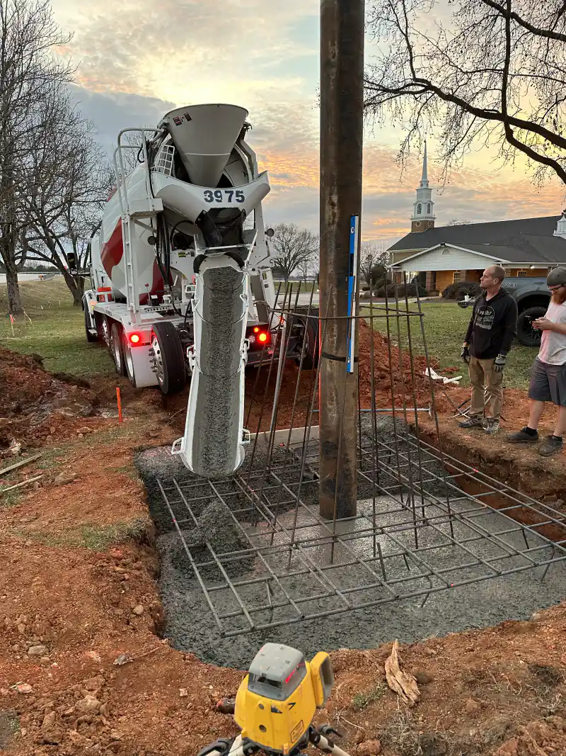 Foundation or retaining wall built by Ace Concrete Construction