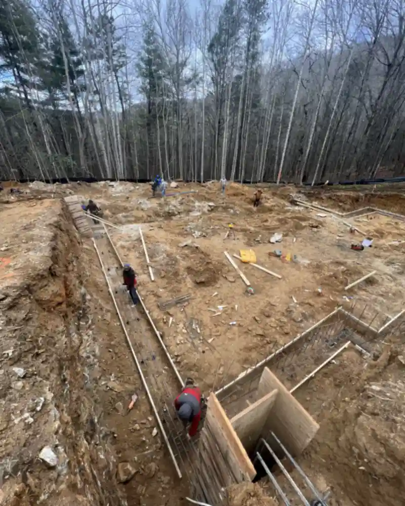 Foundation and retaining wall work by Ace Concrete Construction