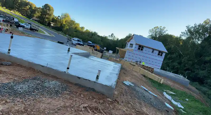 Foundation or retaining wall built by Ace Concrete Construction