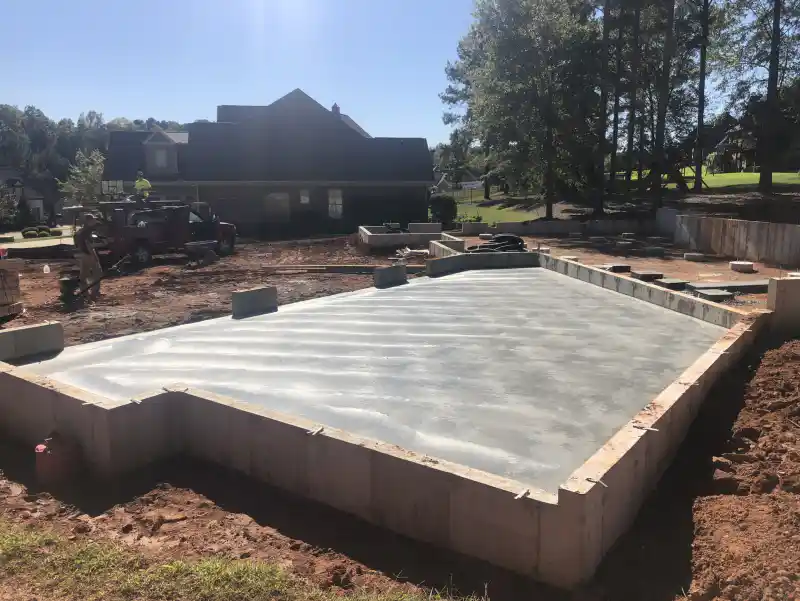 Foundation or retaining wall built by Ace Concrete Construction