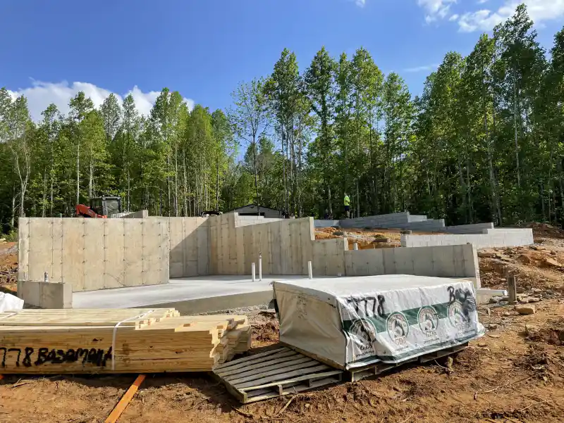 Foundation or retaining wall built by Ace Concrete Construction