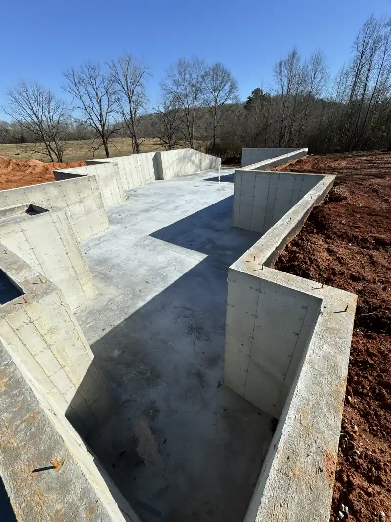 Foundation or retaining wall built by Ace Concrete Construction