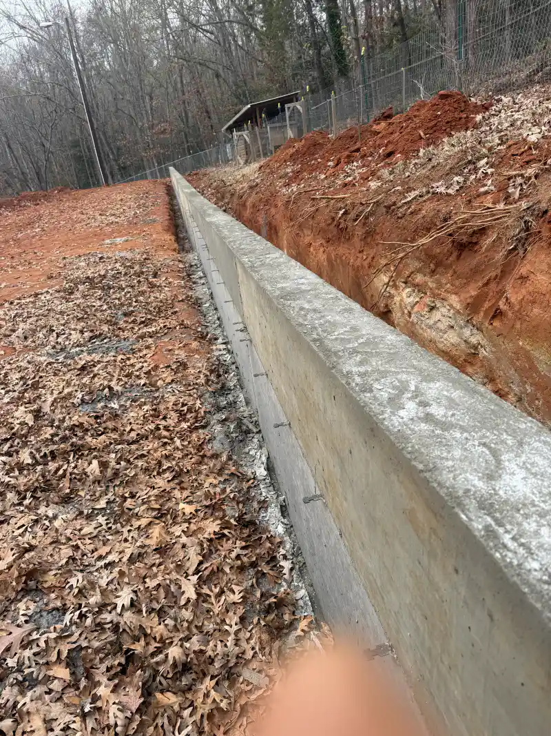 Foundation and retaining wall work by Ace Concrete Construction