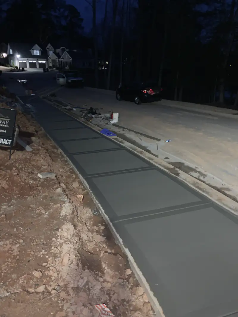 Concrete patio and outdoor living area poured by Ace Concrete Construction