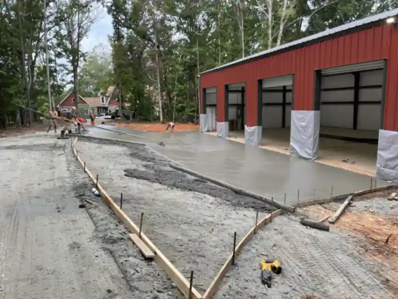 A concrete slab poured by Ace Concrete Construction