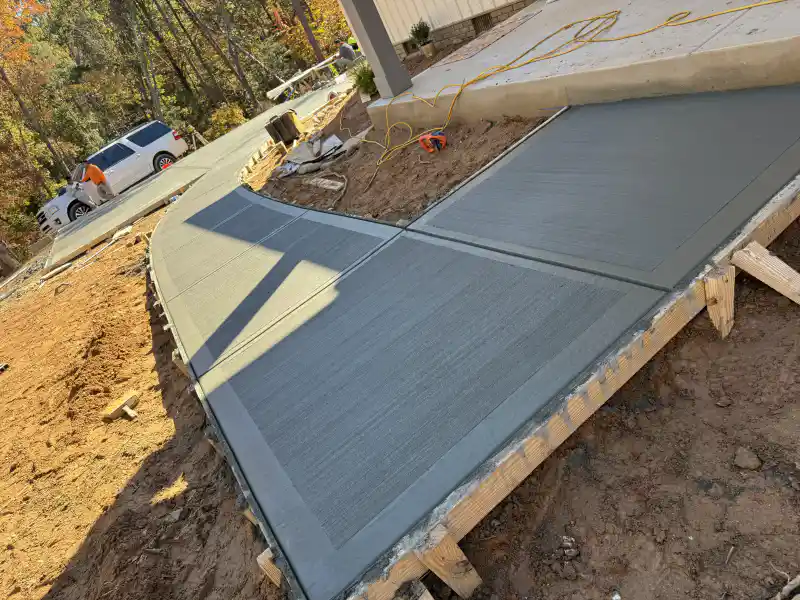 Garage or building slab poured by Ace Concrete Construction