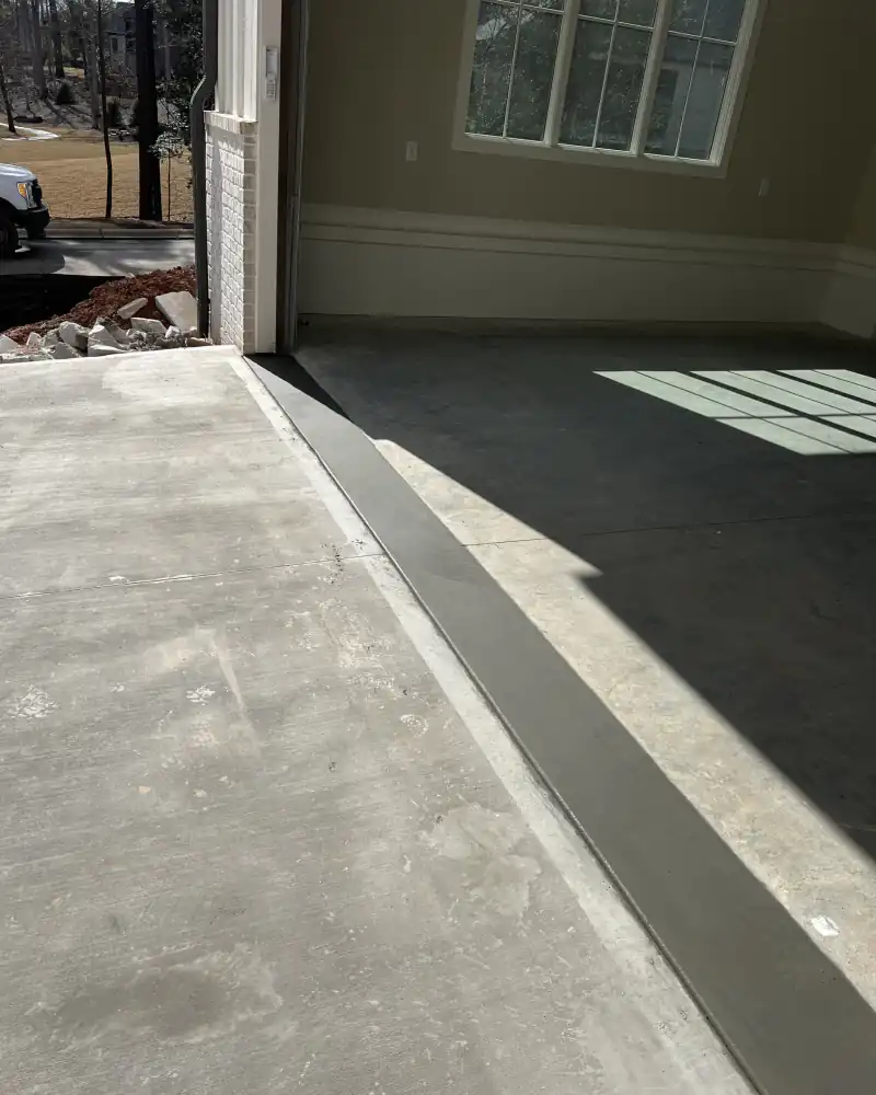 A concrete slab poured by Ace Concrete Construction